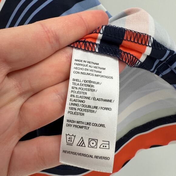 IZOD Golf Women's Striped Skort Size 14 Multicolor Stretch Polyester Blend - Picture 7 of 13